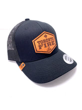 Load image into Gallery viewer, Custom FD Leather Patch Department Trucker
